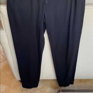 Black elastic cuff sweat pants size XS